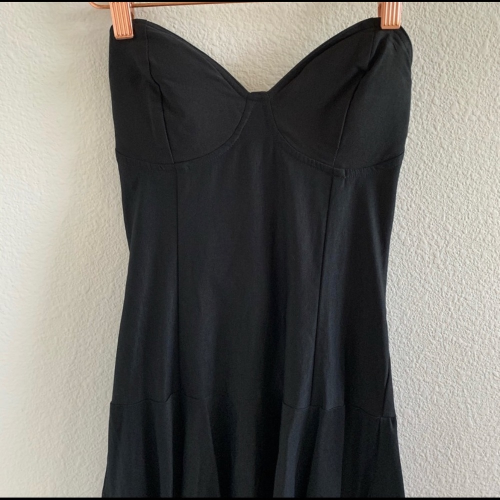 Nasty Gal Black Fit and Flare Style Dress Sexy Romantic Figure Flattering Small